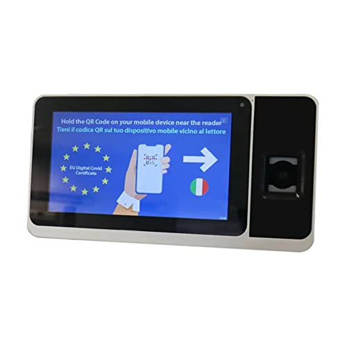 QR-Scanner Grünes Zertifikat Covid-19 ZYNK-ZPAD-PLUS-QR-12-S, WLAN, 2 MP, 7-Zoll-Touchscreen, RFID, Fingerabdruck, QR-Code, Bluetooth, Plug-and-Play