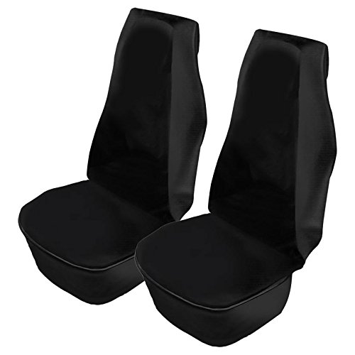 Werkstatt Sitzschoner 2er Set schwarz Airbag geeignet wasserdicht ölbeständig für Auto, Wohnmobil, Transporter, Lkw