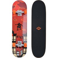 Schildkröt Skateboard Kicker 31, Komplett-Board mit tollen Features für Einsteiger, verschiedene Deck-Designs wählbar, konkave Deckform mit Doppel-Kick, 9-lagiges Ahornholz, ABEC5 Kugellager