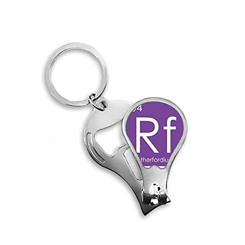 Chestry Elements Period Table Transition Metals Rutherfordium RF Fingernagel Clipper Cutter Opener Keychain Schere