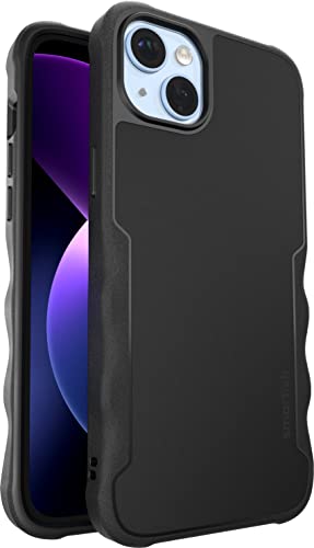Smartish iPhone 14 Plus Schutzhülle - Gripzilla Kompatibel mit MagSafe [Robust + Tough] Gepanzerte Slim Cover mit Fallschutz - Black Tie Affair