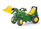 Rolly Toys rollyFarmtrac John Deere 7930 (mit Frontlader, für Kinder von 3 bis 8 Jahre, inkl. Traktor + Zubehör, Zweigangschaltung, Sitz verstellbar, Tretfahrzeug) 710126