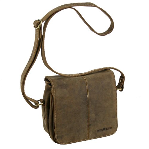 Greenburry Vintage Umhängetasche Leder 20 cm