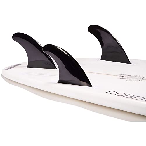 DORSAL Surfboard Fins Thruster 3 Set Future Compatible Medium Black
