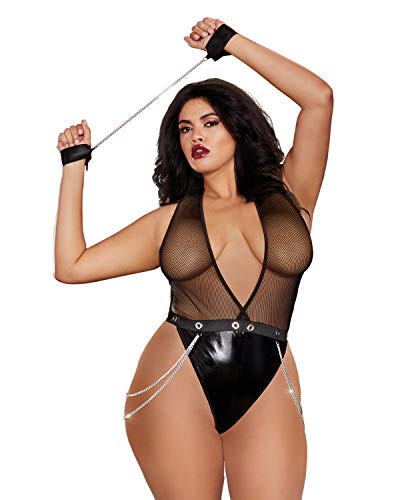 Dreamgirl Erotische Body-12221X-BLK-OSQ Black OSQ