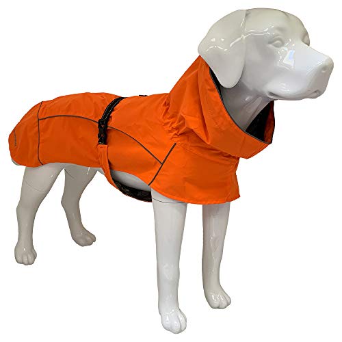 Croci Hiking Hundemantel, wasserdicht, für Hunde, Makalu, feuchtigkeitsregulierendes Futter, Farbe Orange, Größe 50 cm - 380 g