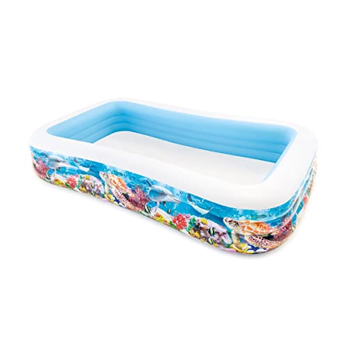 Intex schwimm center family pool tropical reef 58485