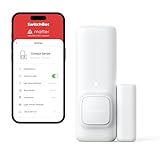 SwitchBot Door Alarm Contact Sensor - Smart Home Security Wireless Window Alarm and Door Sensor, Add SwitchBot Hub Mini Compatible with Alexa