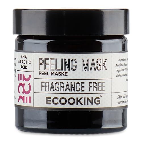 Ecooking Peeling Mask for Radiant Skin - Effective Exfoliating Facial Treatment with Active Ingredients to Boost Cell Production, Tighten & Smooth - Reduces Lines, Wrinkles & Dead Skin