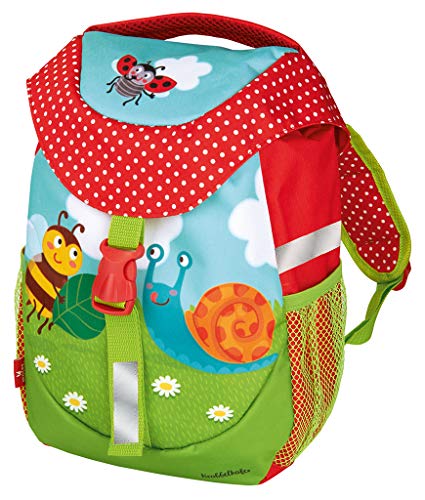 moses. Krabbelkäfer Rucksack für Kinder | Kindergartentasche mit Brustgurt | Für Mädchen und Jungen Kinder-Rucksack, 30 cm, Bunt