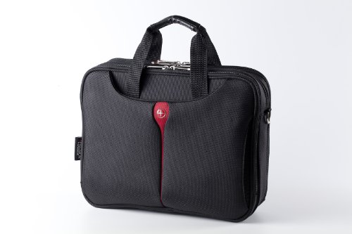 Kross Precision 15" Business Laptop-Tasche "Top Load Classic" - Tragetasche für Laptops / Notebooks / Netbooks - Schwarz, rot