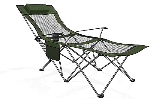 AHHYCXZ Leichter Camping-Klappstuhl, Sonnenliege, Liegestuhl mit verstellbarer Rückenlehne, Strand, Camping, Garten, zusammenklappbar, für einfache Lagerung, B
