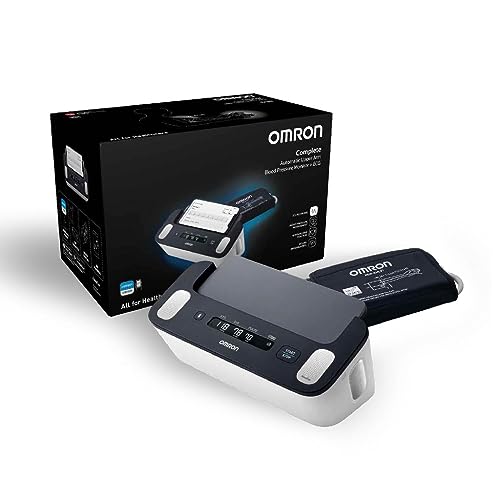 OMRON HEM-7530T-E3 Complete - smartes Blutdruck- und EKG-Messgerät zur Blutdruckmessung und AFib (Vorhofflimmern)-Screening zu Hause, 550 g