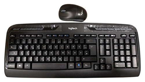 Logitech 920-003967 Wireless Combo MK330 - schnurlose Tastatur und Computermaus (2,4GHz, USB, QWERTZ deutsches Tastaturlayout) schwarz