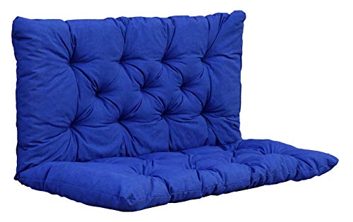 Chicreat Bankkissen mit Rückenteil 100 x 98 x 8 cm, Blau