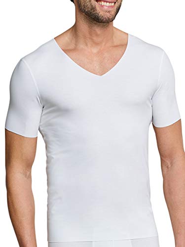 Schiesser Herren Shirt 1/2 Unterhemd, Weiß (Weiss 100), X-Large (Herstellergröße: 007)