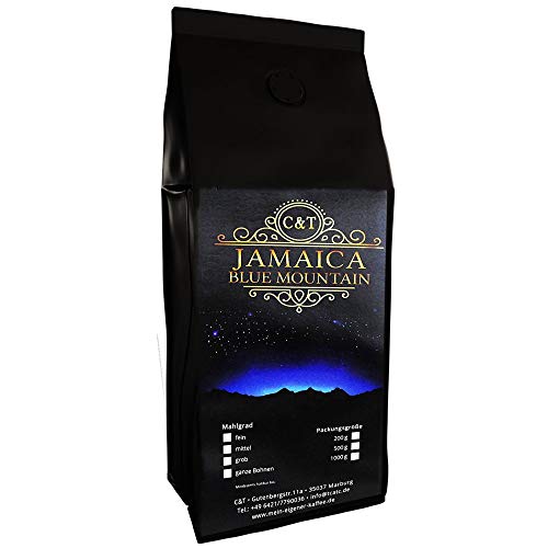 C&T 100% Jamaica Blue Mountain AA Wallenford Estate 200 g gemahlen Sorteinrein Singe Origin Rarität aus Jamaika