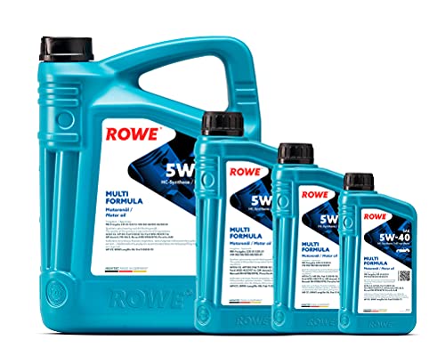 ROWE 8 Liter - 5 + 3X 1 Liter HIGHTEC Multi Formula SAE 5W-40 Motorenöl - PKW Motoröl vollsyntethisch (HC-Synthese)