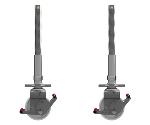ALTEC Ø150mm Rolle mit Doppelbremshebel und Stahlspindel für Rollfix® 1.0 | AluKlik® Alu gerüst