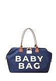 Fume London Baby Bag, Stylish Mommy Bags for Travel and Maternity Functional Large Baby Diaper Bag, Nappy bag (Dark Blue)