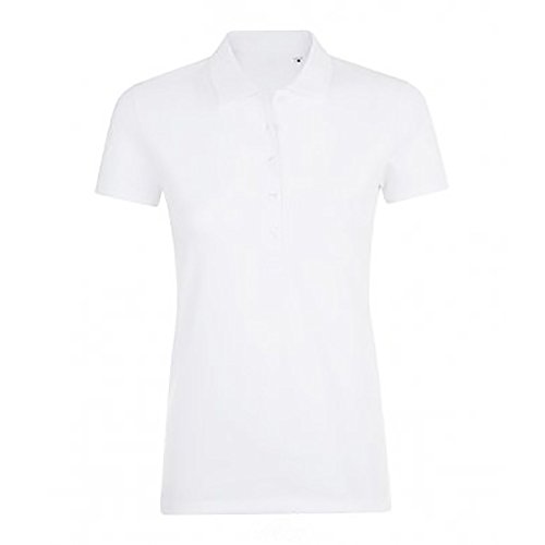 SOLS Damen Phoenix Kurzarm Pique Polo Shirt (XL) (Weiß)