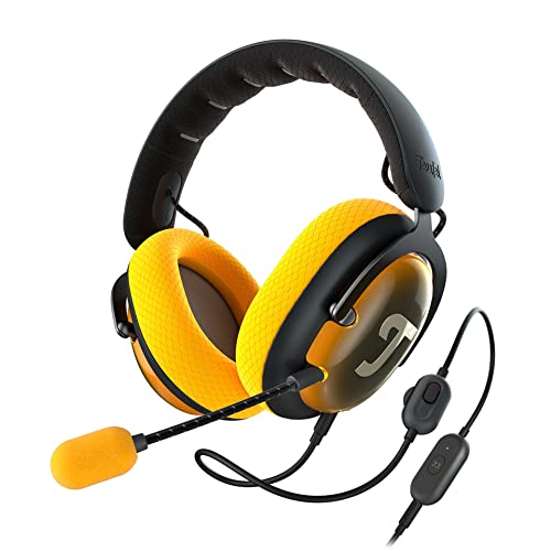 Teufel ZOLA Gaming Kopfhörer - HD-Headset mit innovativer Individualisierung DTS USB 7.1 Surround Sound - Schwarz Gelb