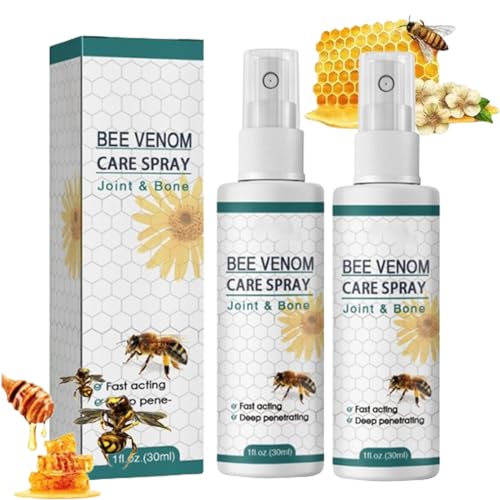 Cvreoz Bienengift-Schmerz- und Knochenheilungsspray, Cvreoz Bee Venom Pain and Bone Healing Spray, New Zealand Bienengift-Gelenk- und Knochentherapiespray (2 Pcs)