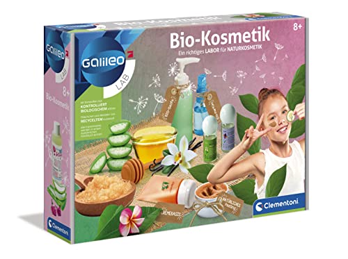 Clementoni 59188 Galileo Bio-Kosmetik-Experimentier-Set für Kinder ab 8 Jahren