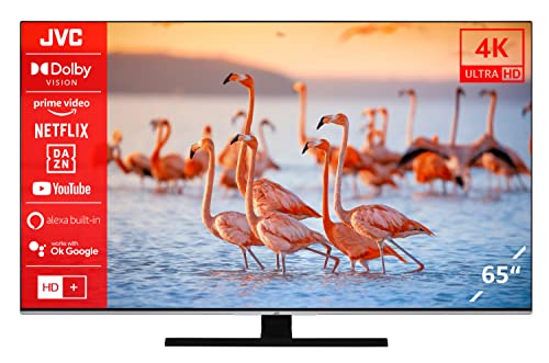JVC LT-65VU8156 65 Zoll Fernseher/Smart TV (4K Ultra HD, HDR Dolby Vision, Triple-Tuner, Alexa Built-In, Bluetooth, Dolby Atmos) - 6 Monate HD+ inkl. [2023]