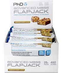 PhD Nutrition Advanced Mass Flapjack 12 x 120g Double Chocolate by PhD