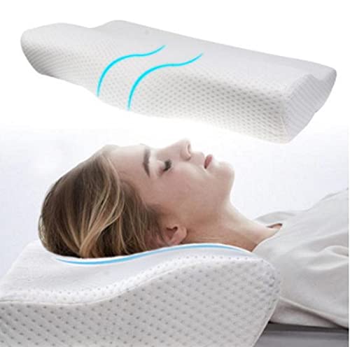 OrtoPrime Viskoelastisches Nackenkissen für Komfort, orthopädisches Kissen, Memory-Effekt, anpassbar, ergonomisches Kissen, beugt Nackenschmerzen vor