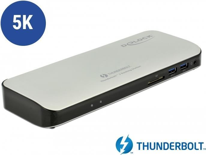 Delock Thunderbolt 3 Dockingstation 5K - HDMI / USB 3.0 / USB-C / SD / LAN (87725)