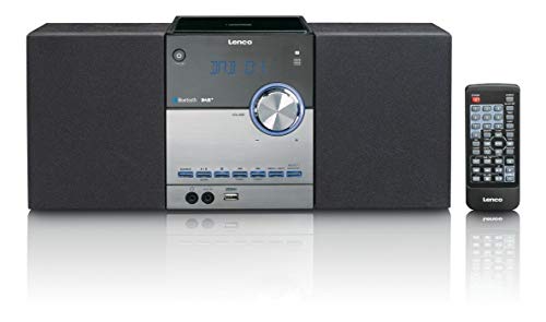Lenco MC-150 - Stereoanlage mit DAB+ Radio und UKW Empfang und Bluetooth in Schwarz