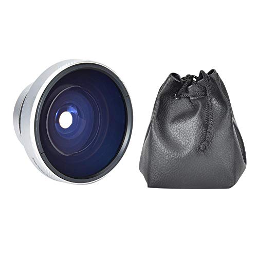 Bigking Fisheye Objektiv, Silber Starke Anwendbarkeit 37mm 0,25X Super Fisheye Zusätzliches Objektiv für 37mm Kaliber Kameraobjektive