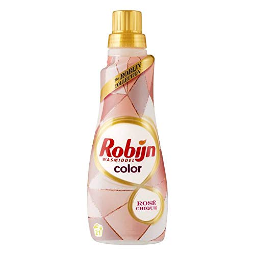 4 x Robijn Flüssig-Waschmittel Color"Rosé Chique" - 21 Wäschen - 735 ml