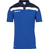 uhlsport Herren Offense 23 Polo Shirt Poloshirt, azurblau/Marine/Weiß, 4XL