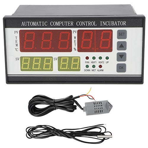 Automatische Inkubator Controller 220V Inkubator Thermostat Hohe Genauigkeit Automatische Ei Drehen Temperatur Luftfeuchtigkeit Controller