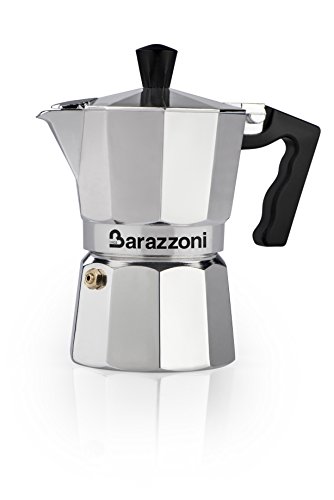 Barazzoni Espressokocher 9 Tassen, Aluminium, Grau