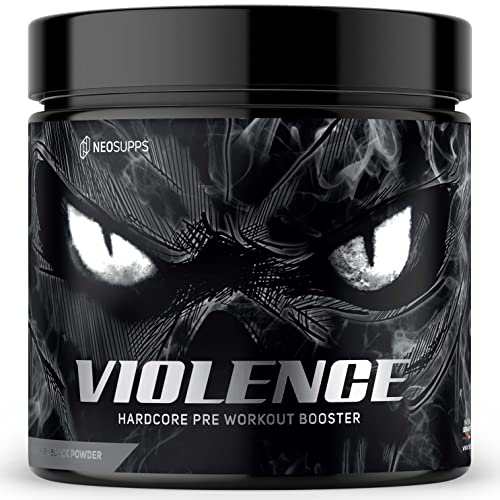 Violence Booster - Black Powder (Black Edition), 320g | Trainingsbooster | 100% Fokus | mehr Kraft und Ausdauer | Konzentration beim Sport und Muskelmasse, Gewicht:320g, Geschmack:Black Powder