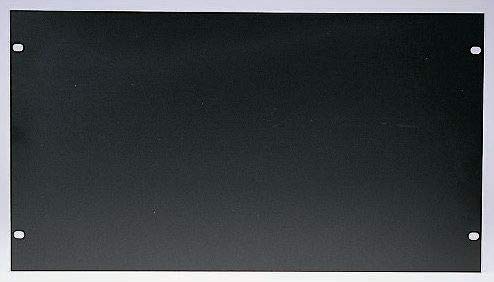 RS PRO Aluminium Frontplatte 5U, 482.6 x 221.5mm, Schwarz