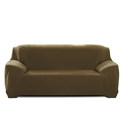 PETCUTE Sofabezüge Elastische 3 Sitzer Sofabezüge Dicke couchbezug Sofa Überwürfe Sofahusse Dunkelgrün