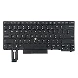 Greabuy Laptop-Tastatur für Lenovothinkpad E480 E485 E490 L480 T480S T490 01Yp280 Laptop, Schwarz