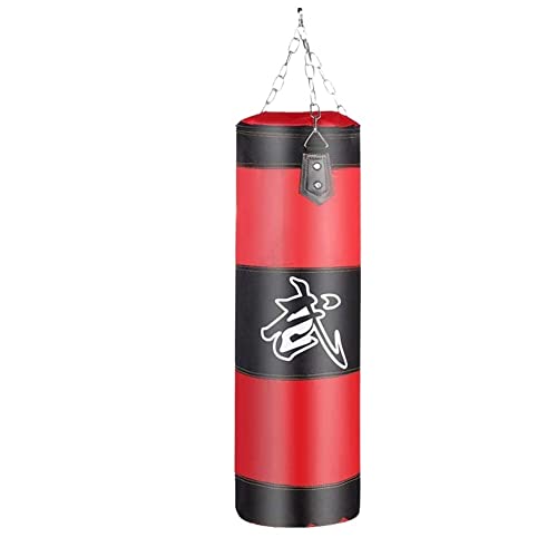 Boxsack Stehend Strapazierfähiger Oxford-Stoff, Boxsandfüllung, verdicken, Training, Fitnessübungen, Schlagsandsack Boxsack Erwachsene (Color : 120cm Red)