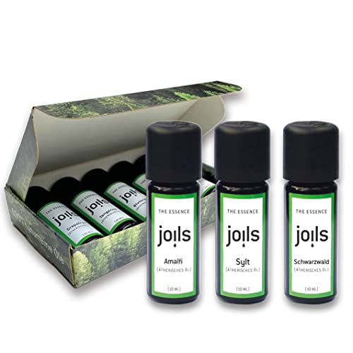 JOILS Kennenlern-Set II Wellnessmischungen, naturrein, 3x 10ml, 100% naturreines Öl, ätherisch biologisch Duftöl