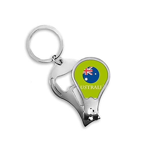 Australische Flagge Känguru Koala Finger Clipper Cutter Opener Keychain Schere
