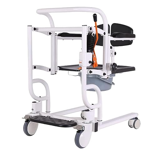 Transferrollstuhl Tragbarer Transfer-Lift-Service für Patienten, solider Sicherheits-Lift-Rollstuhl, Transfer-Lift-Stuhl für ältere und behinderte Menschen Patientenliftmaschine