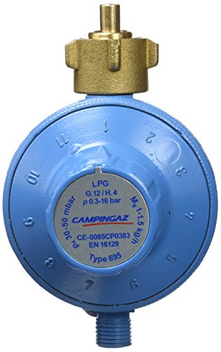 Campingaz Unisex – Erwachsene Verstellbarer Regler 30 50 mbar, Blau, 15 x 10 x 10 cm