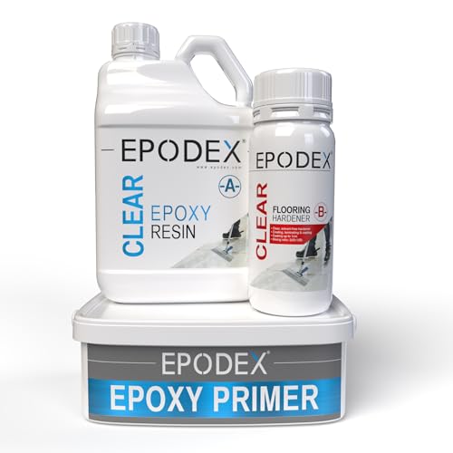 EPODEX® 2K Epoxidharz | Böden aller art | Designboden, Garagensiegel, Pennyfloor und Mehr | Kunstharz | Beschichtungsharz | Resin | 45 Farben | Mengenrabatt