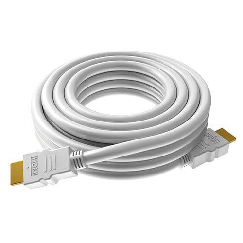 DragonTrading HDMI-Kabel mit vergoldeten Steckern für TV, Nintendo Switch, Playstation und Xbox, 3 m, Weiß