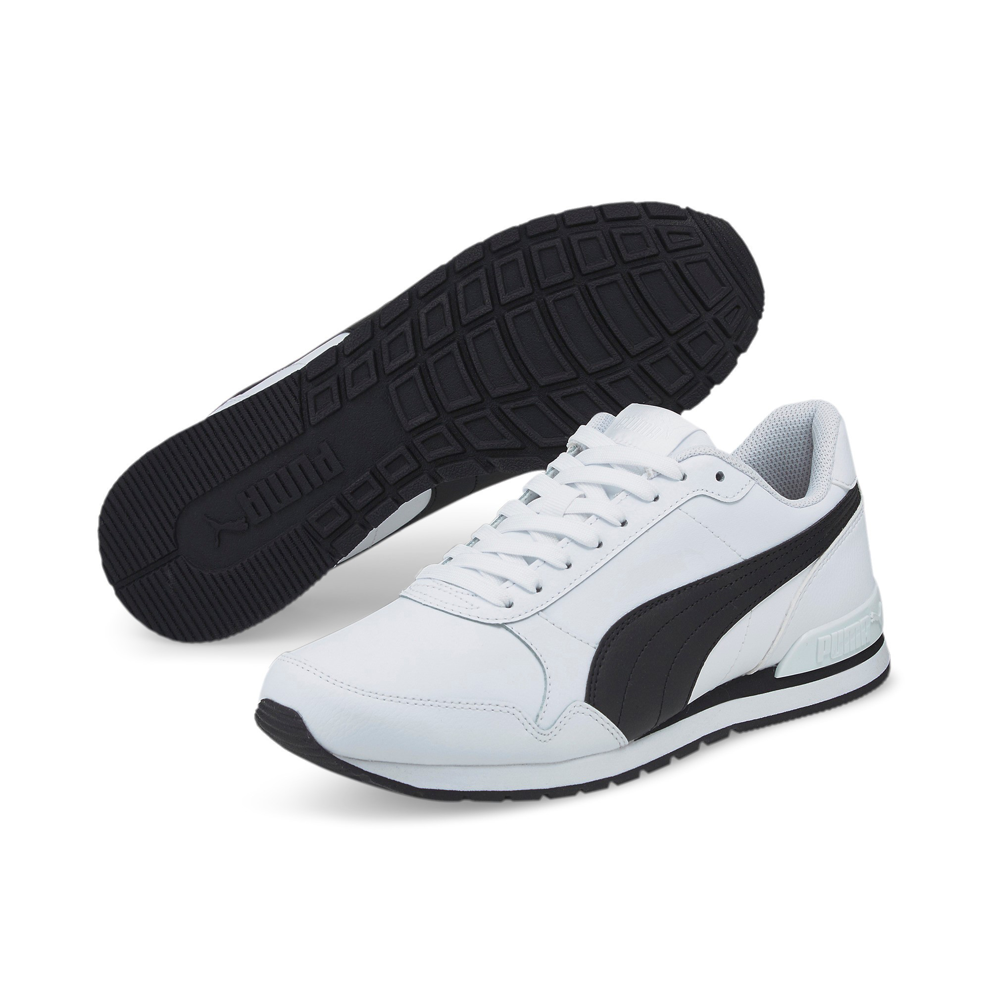 Puma Unisex-Erwachsene St Runner V2 Full L Sneaker, White Black, 44 EU
